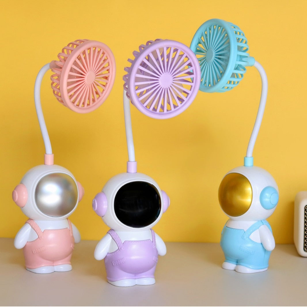 Unisex Fun Hand Fan in Astronaut Design Bowlift
