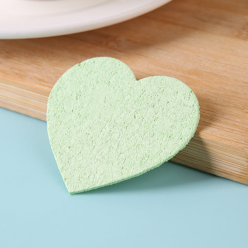 Heart-Shaped Exfoliating Sponge