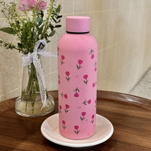Women's Insulated Drinking Bottle with Cheerful Animal Design Bowlift