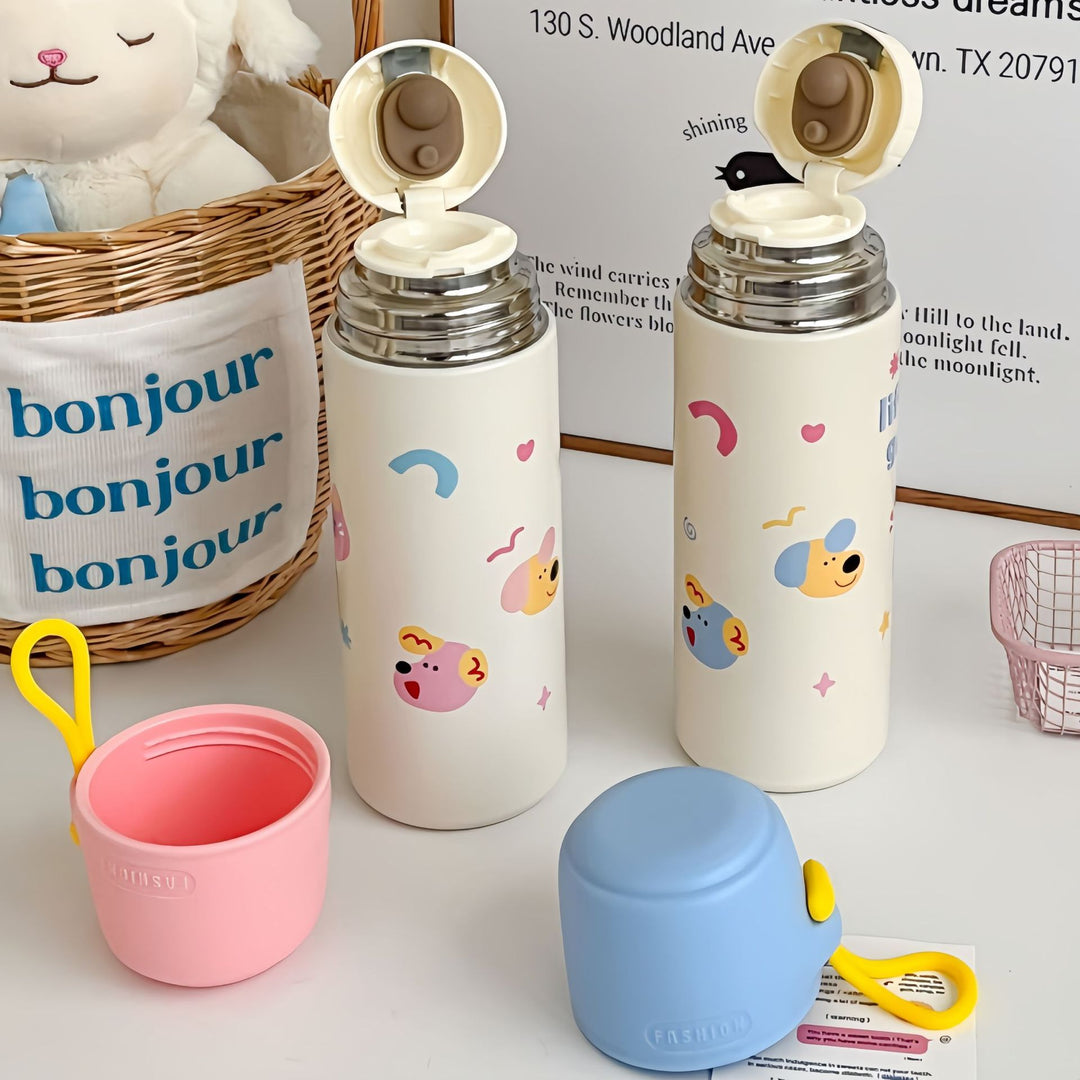 Women's insulated bottle in playful animal design Bowlift