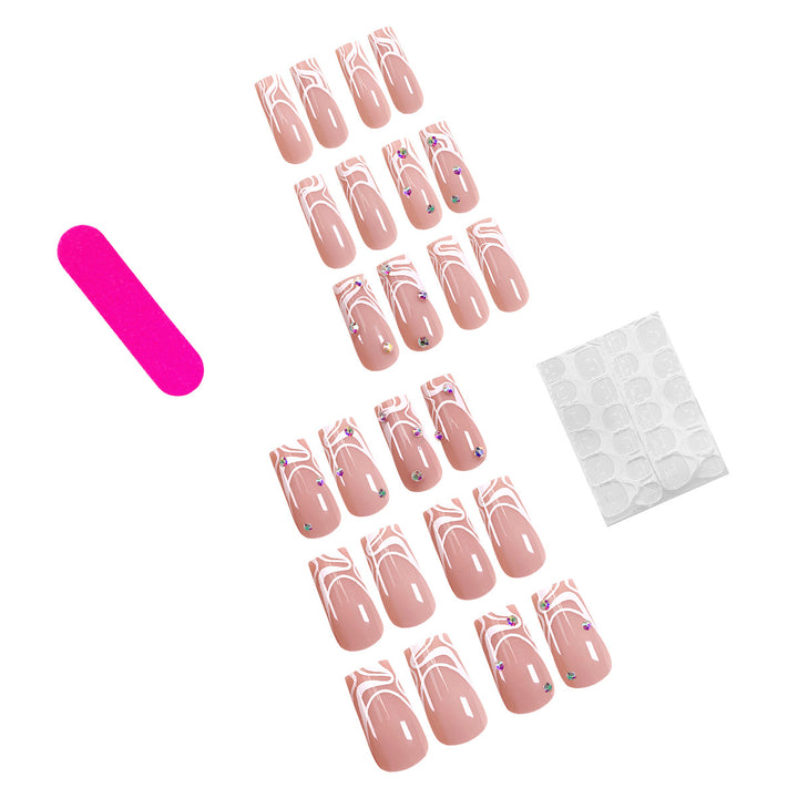 Artistic nails with elegant design Bowlift