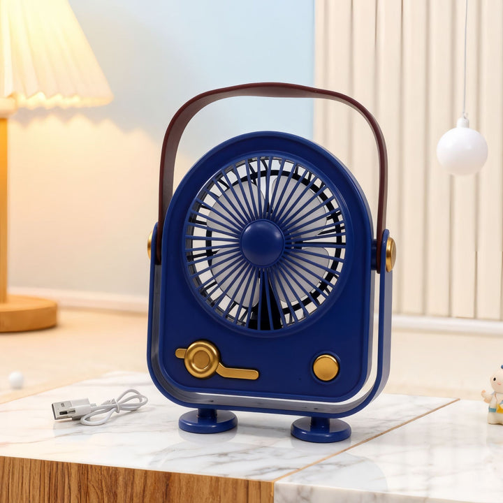 Ladies Portable Retro Fan Bowlift