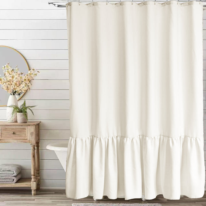 Decorative Fabric Shower Curtain Bowlift