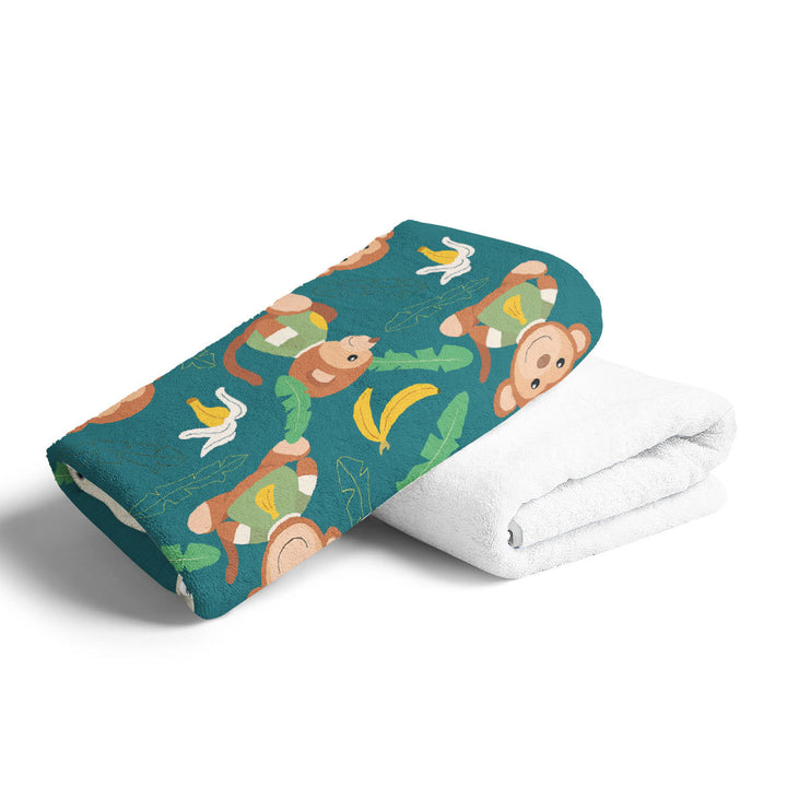 Artistic Gorilla Print Bath Towel Bowlift