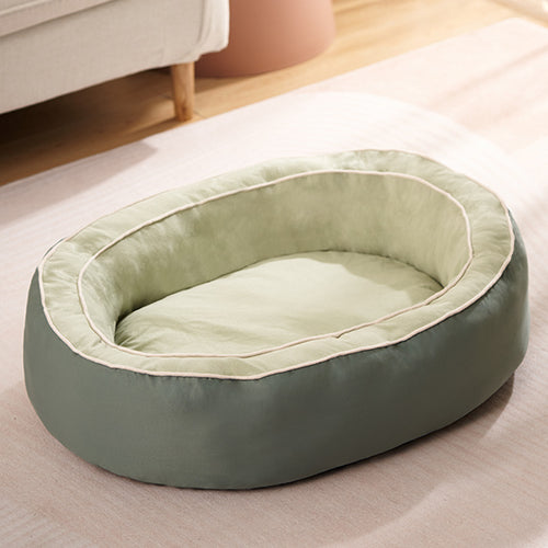 Plush Oval Dog Bed