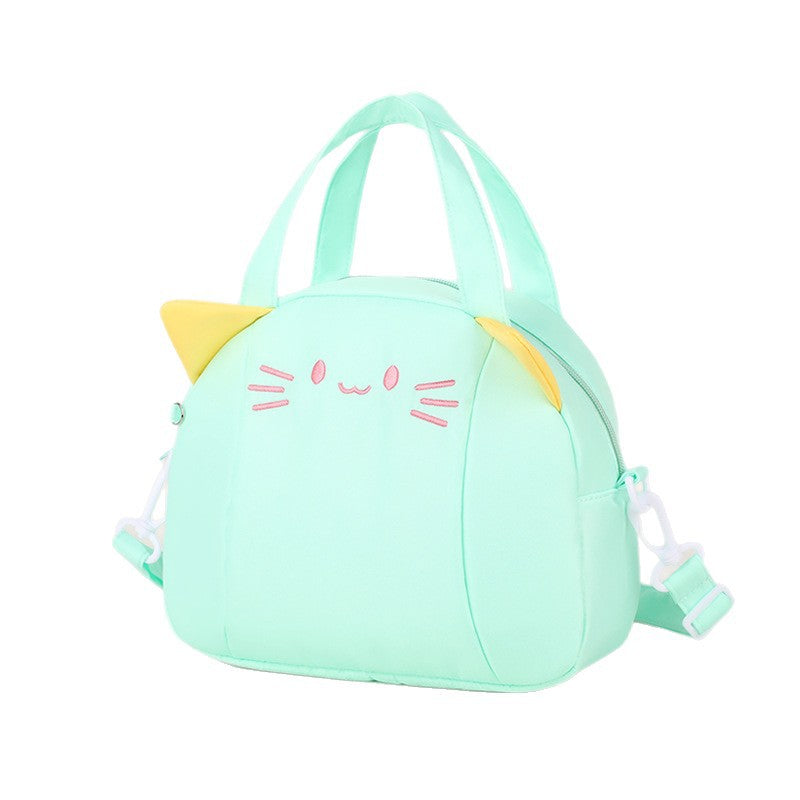 Funny Cat Motif Shoulder Bag Bowlift