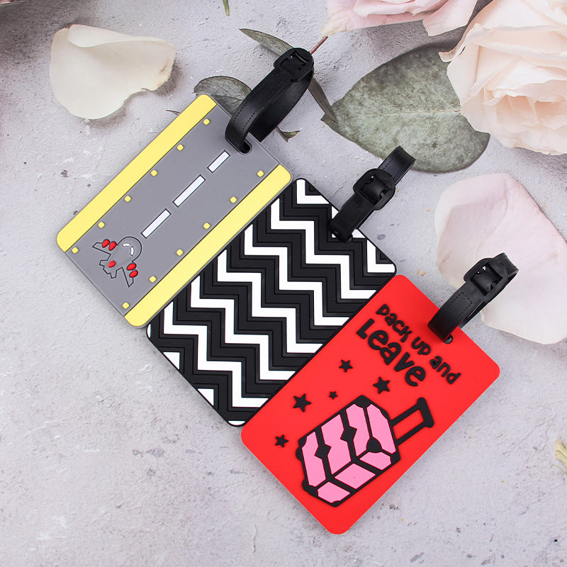 Stylish Chevron Pattern Luggage Tag Bowlift