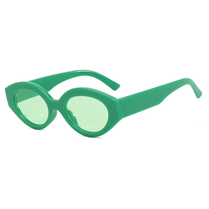 Ladies trendy cat-eye sunglasses with animal print Bowlift