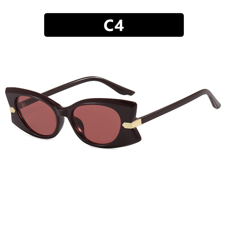 Women's Cat-Eye Sunglasses with stylish metal inserts and UV protection Bowlift