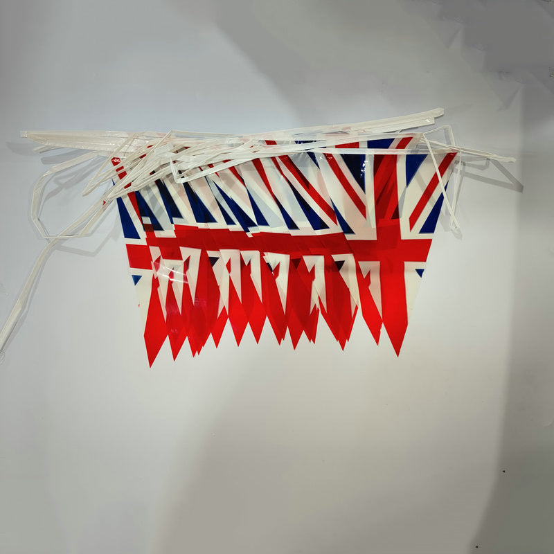 Unisex nan robust Outdoor Pennant String made of polyester with star field and pointed pendants Bowlift