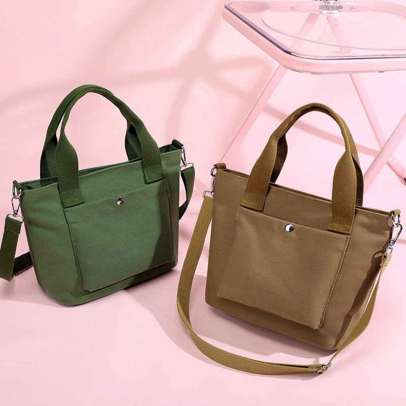 Compact Multi-Functional Canvas Handbag Bowlift
