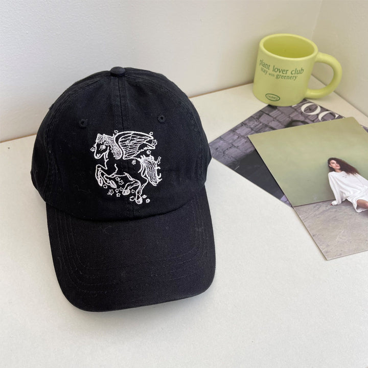 Women's Embroidered Pegasus Baseball Cap Bowlift