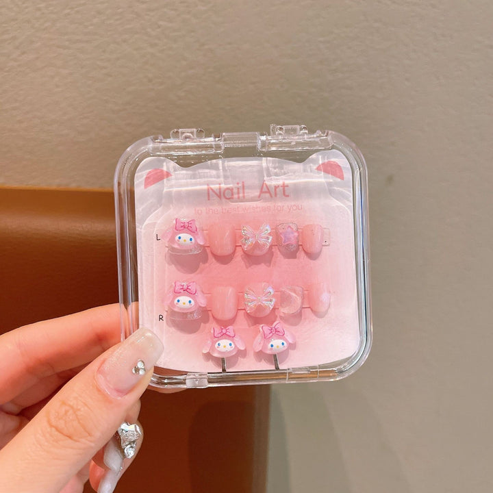 Creative art nails with playful animal design Bowlift