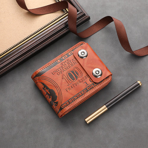 Artistic Embossed Leather Card Wallet Bowlift