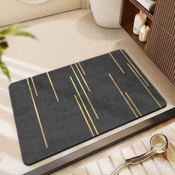 Abstract Geometric Design Bath Mat Bowlift