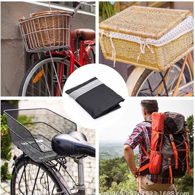 Waterproof Reflective Drawstring Bicycle Basket Liner Bowlift