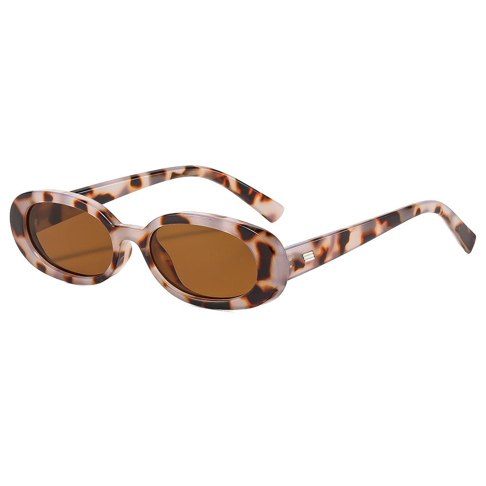 Stylish Oval Frame Sunglasses Bowlift
