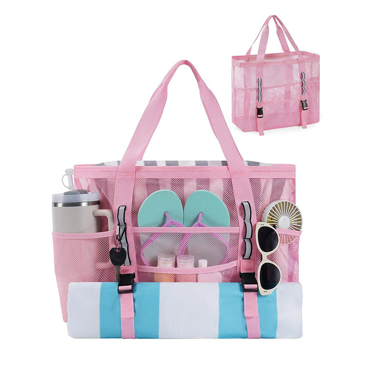 Multifunctional beach bag with mesh design Bowlift