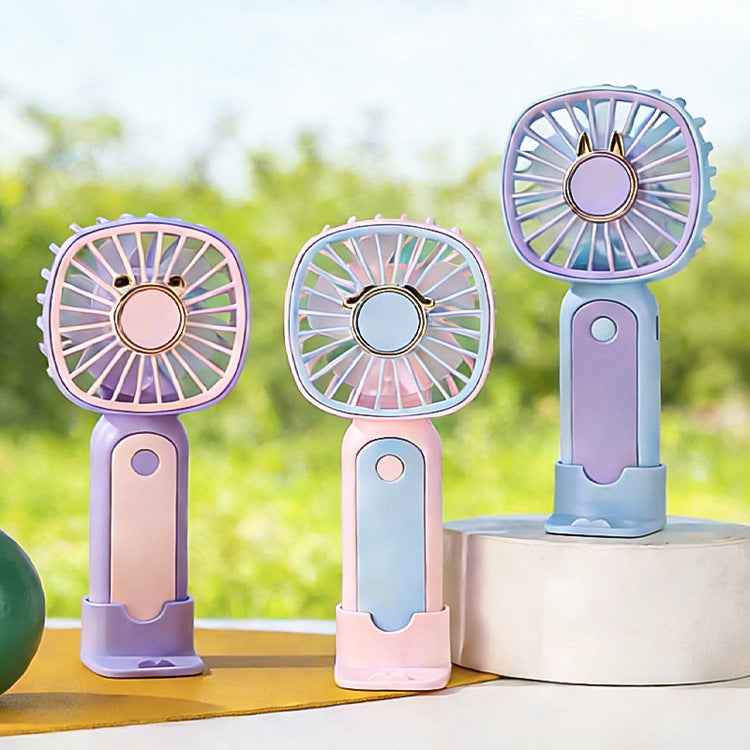 Unisex Portable Mini Hand Fan with Creative Functions Bowlift