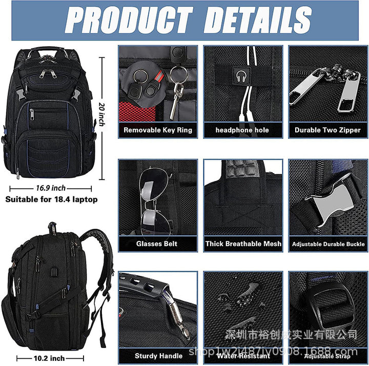 Versatile Tech Backpack with Multiple Compartments Bowlift