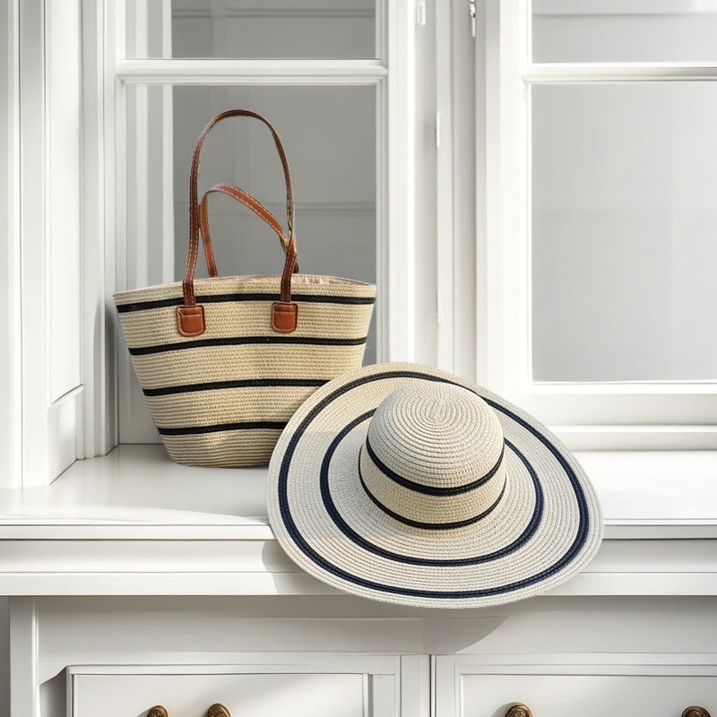 Beach bag with colorful stripes Bowlift