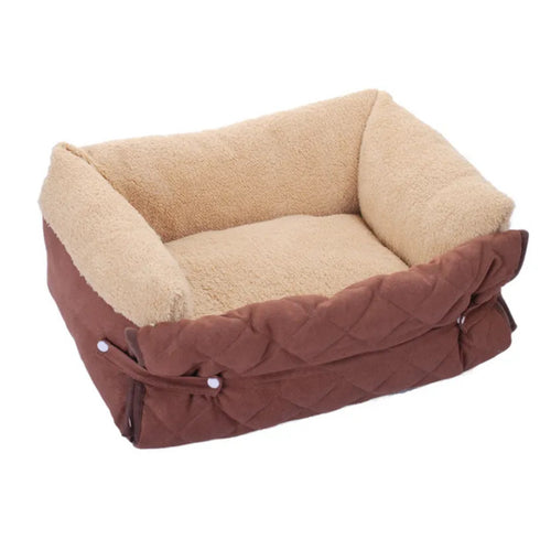Quilted Orthopedic  Couch  Dog Bed