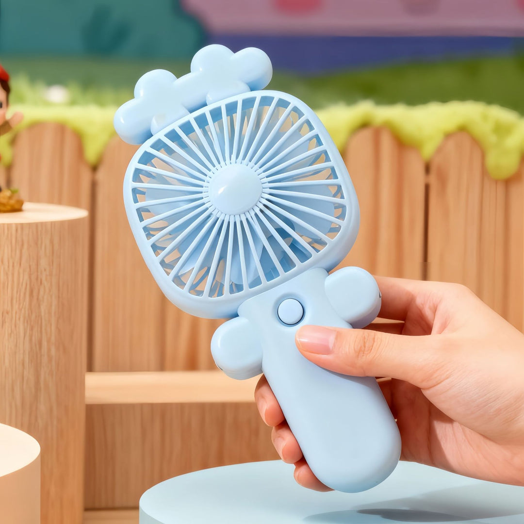Ladies portable handheld fan in playful design Bowlift