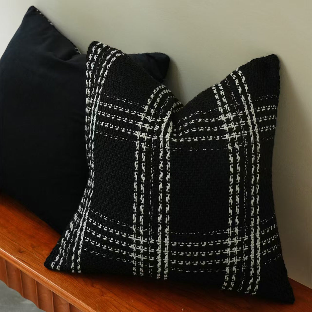 Cozy Plaid Accent Cushion