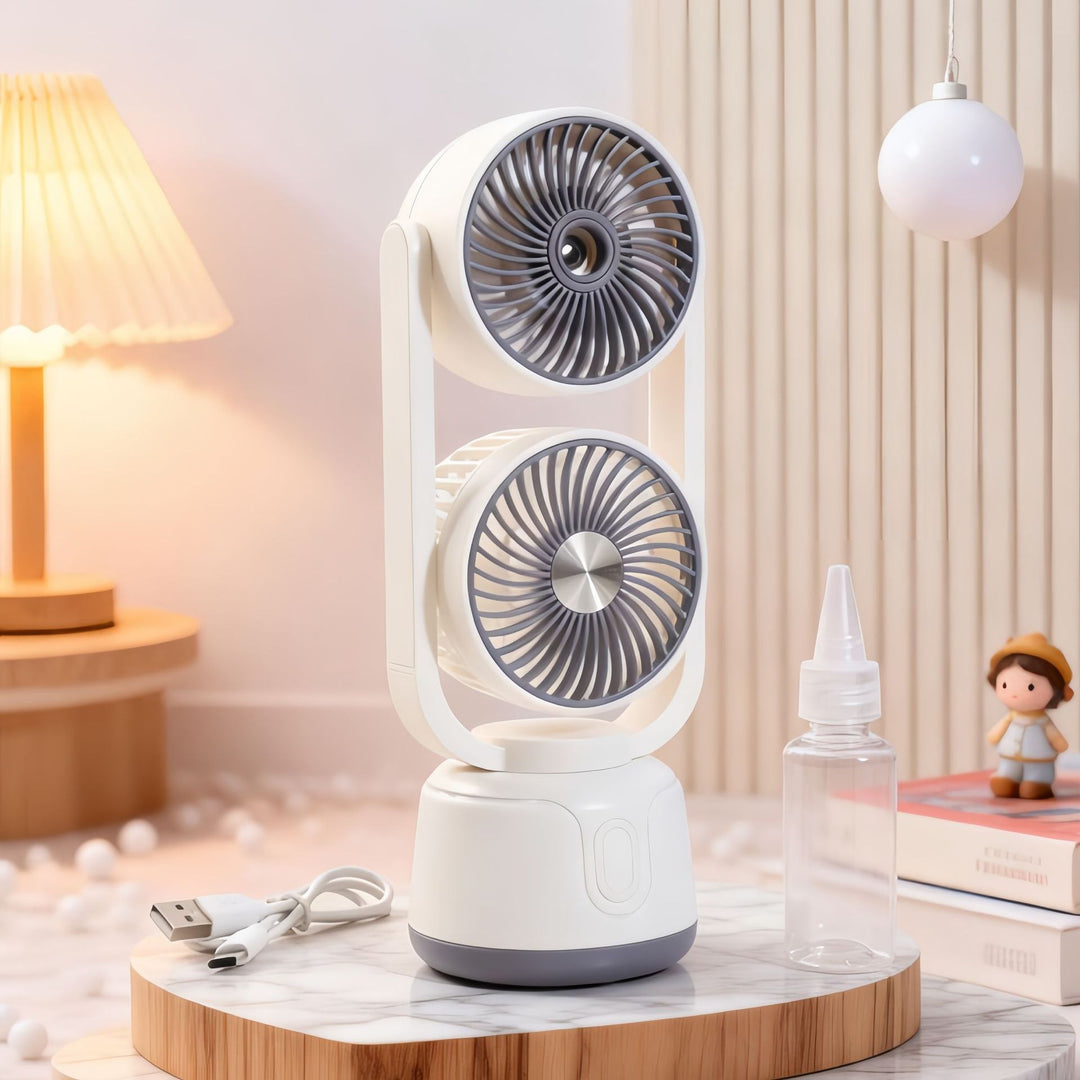 Ladies multifunctional table fan with spray function Bowlift