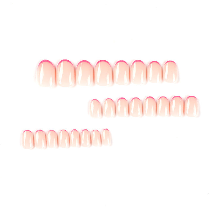 Artful Nail Extensions with Gradient and Accents Bowlift