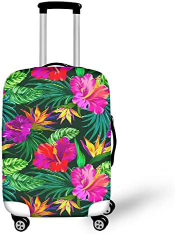 Unisex nano elastic suitcase cover with horse and sunflower motif, stretchable stretch protection for hard shell trolley with zipper Bowlift