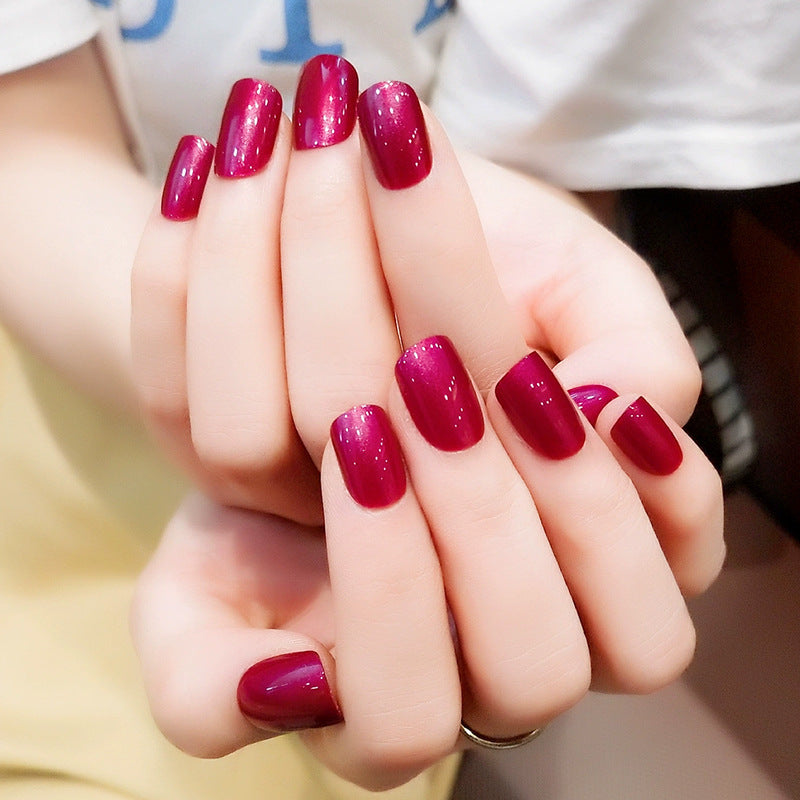 Glossy Gel Nail Extensions Bowlift
