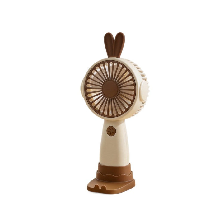 Cute Bunny-Themed Mini Handheld Fan Bowlift