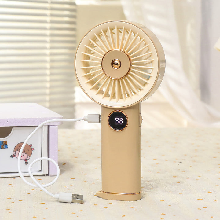 Women's Portable Mini Hand Fan with USB Charging Function Bowlift