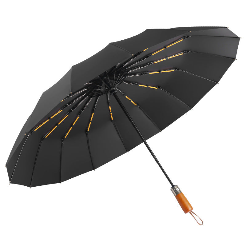 Women Folding Umbrella with Double Wind Protection System Bowlift