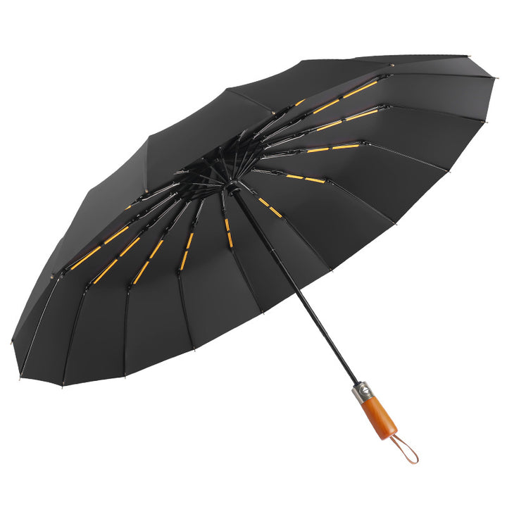 Women Folding Umbrella with Double Wind Protection System Bowlift