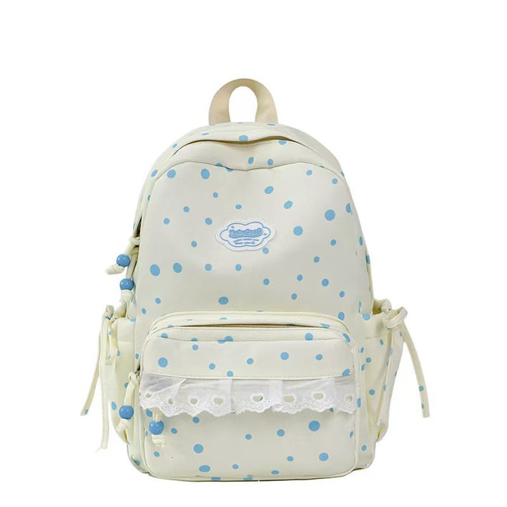 Adorable Polka Dot Design Backpack Bowlift