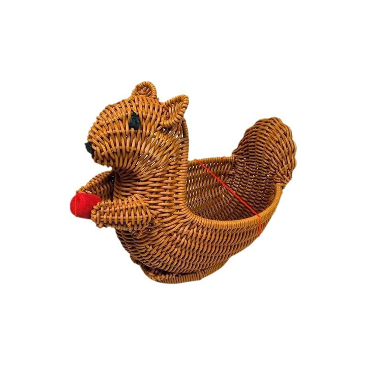 Whimsical Squirrel Decorative Basket Bowlift