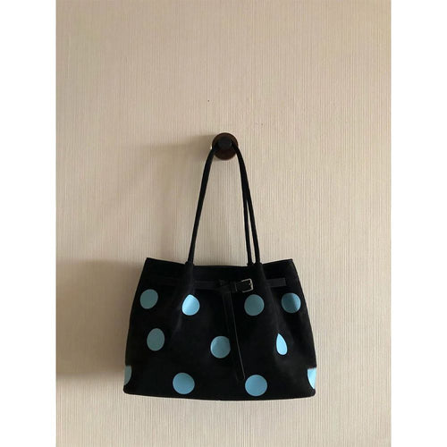 Stylish Polka Dot Tote Bag Bowlift