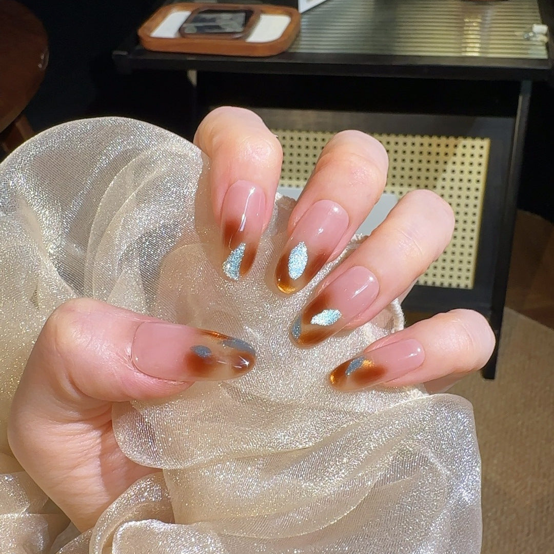 Artistic Gradient Press-On Nail Set Bowlift