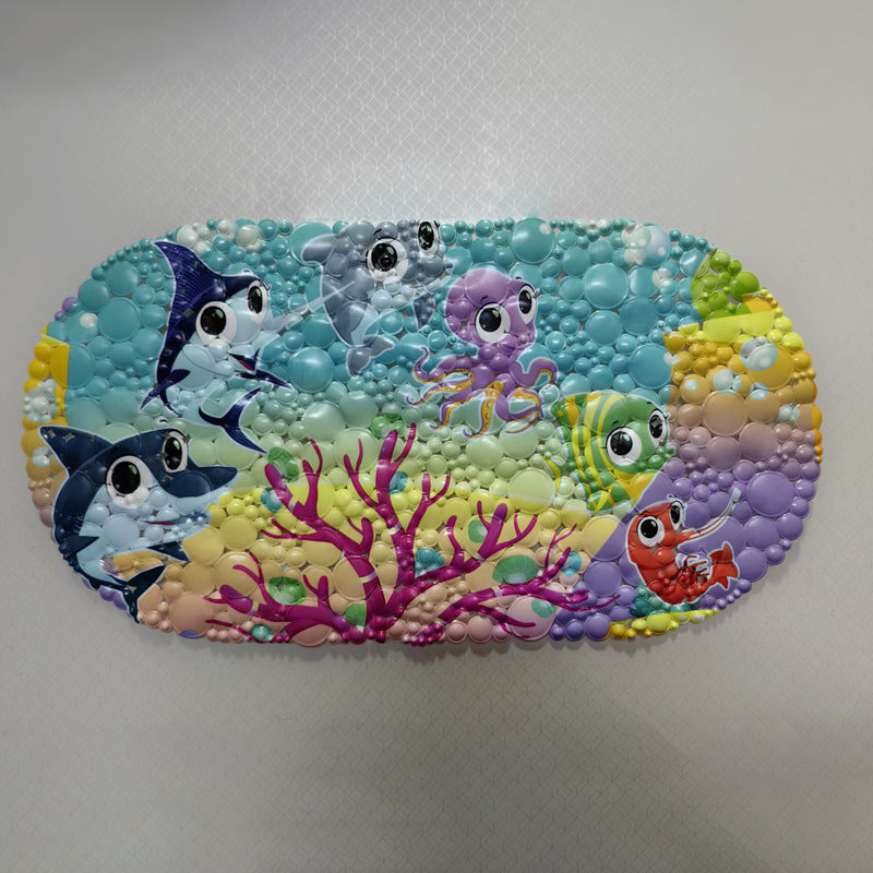 Coastal-Themed Memory Foam Bath Mat Bowlift