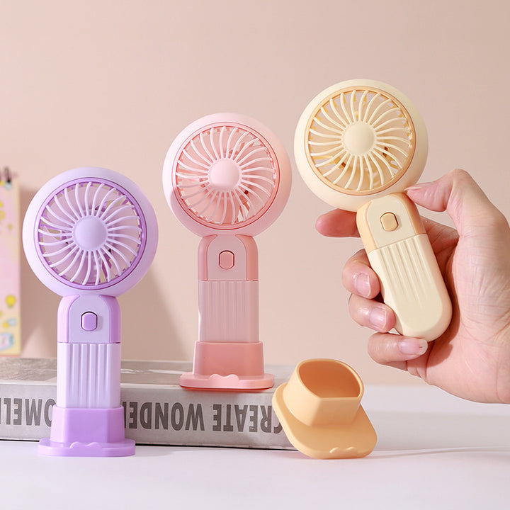Women's portable USB fan with adjustable head Bowlift
