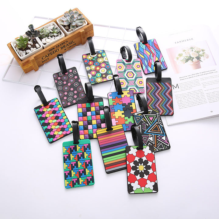 Unisex Luggage Tag in Creative Retro Pattern Bowlift