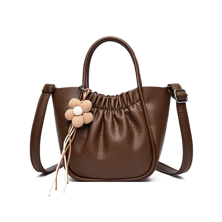 Chic Faux Leather Handbag Bowlift