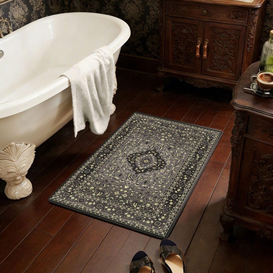 Luxurious Vintage-Inspired Bath Mat Bowlift