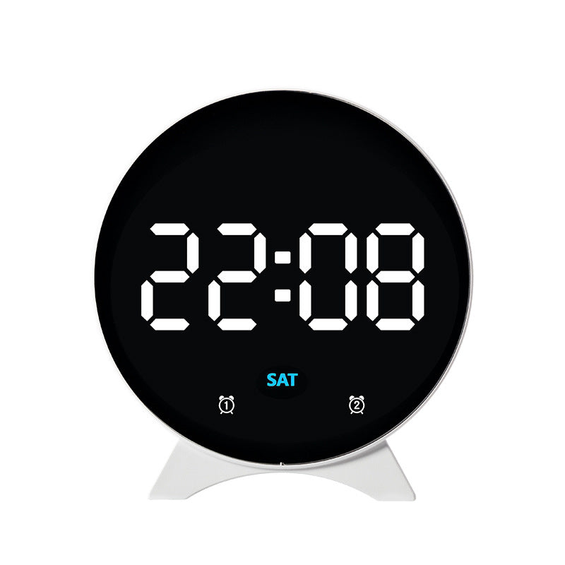 Digital alarm clock with large LED display and adjustable light sensor Bowlift