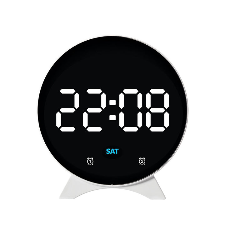 Digital alarm clock with large LED display and adjustable light sensor Bowlift