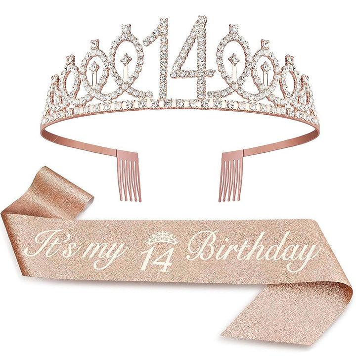 Ladies Crystal Princess Crown with 30 & Fabulous lettering Bowlift