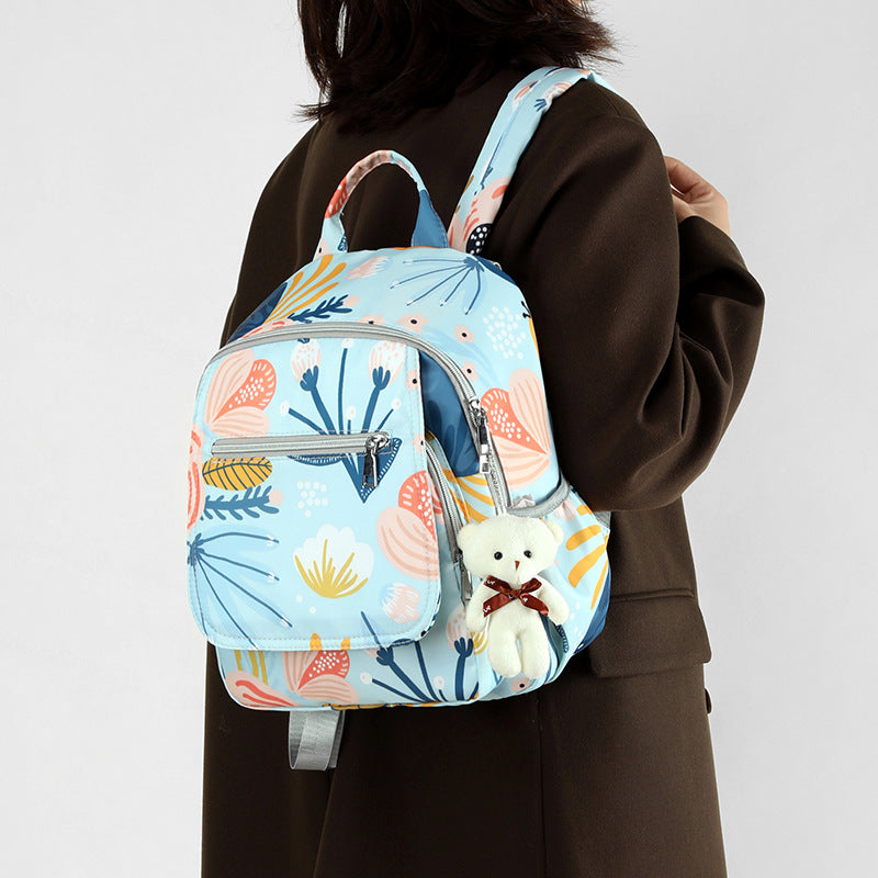 Leisure backpack with creative patterns and versatile compartments Bowlift