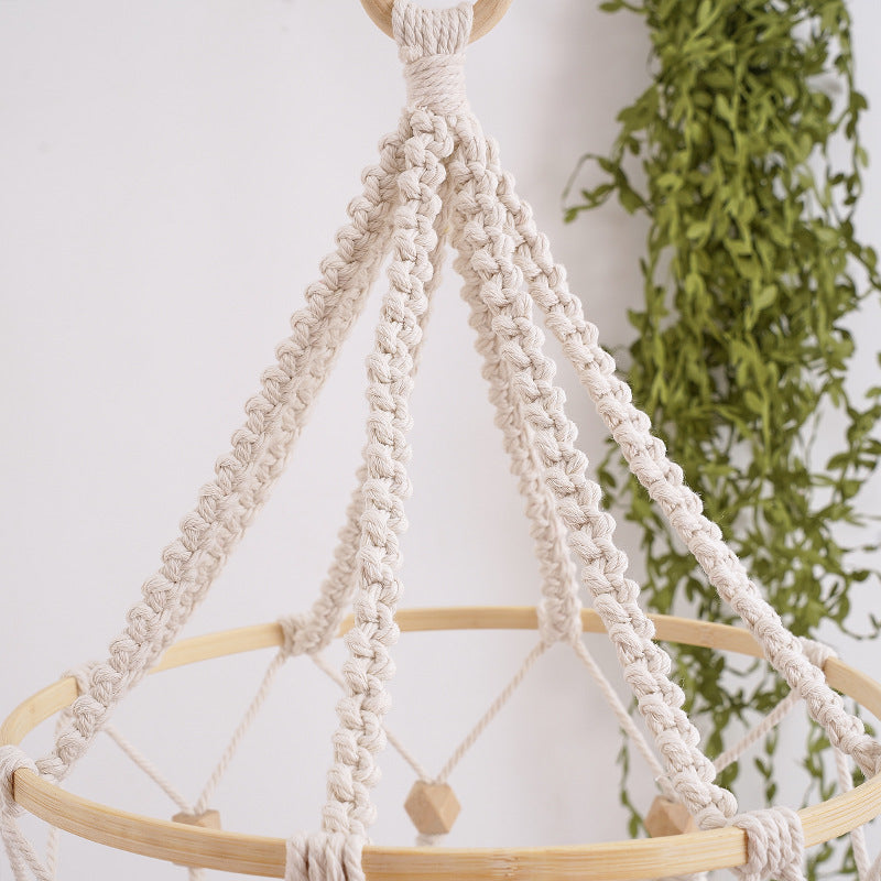 Decorative Macrame Chandelier Bowlift